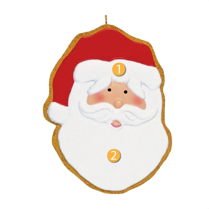Refined Rudolph Me Personalized Santa Cookie Ornament Official