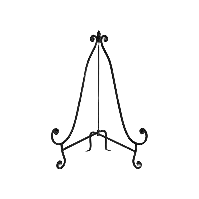 Crafted Three Hands Metal Folding Easel 11 x 7.25 x 16 in. Black Verified