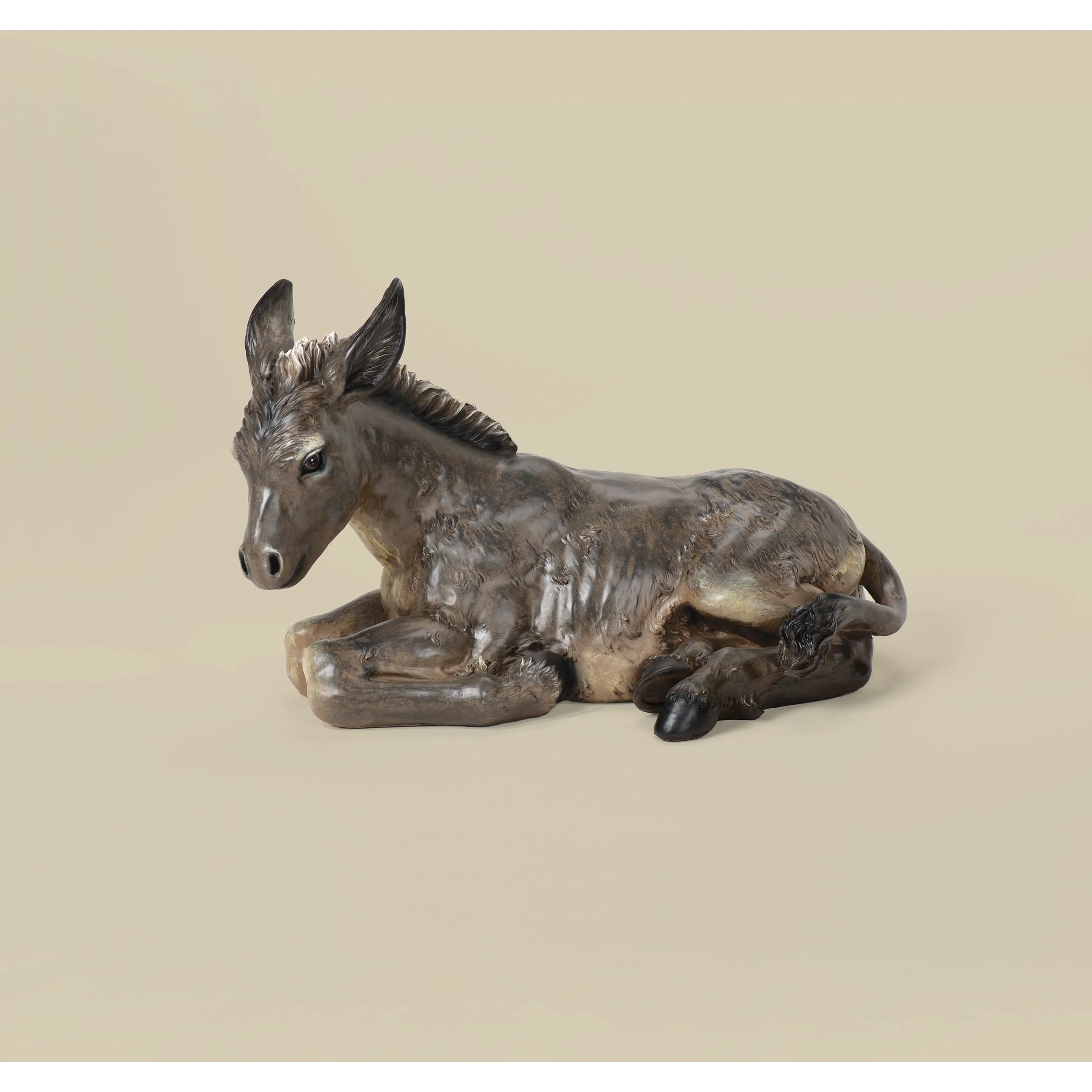 Minimalist Roman 27 in. Scale Nativity Donkey High-End