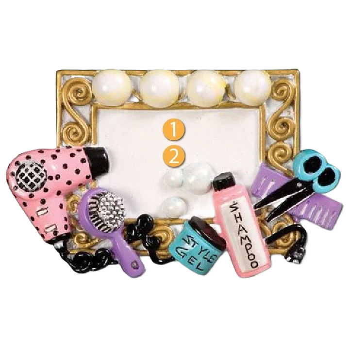 Environmentally Friendly PolarX Personalized Hair Stylist Ornament Carefully Designed