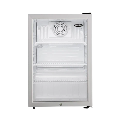 Flexible 2.6 CuFt Commercial Rated Glass Door Compact All Refrigerator Crafted