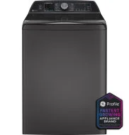 Clean GE Profile™ ENERGY STAR® 5.4 cu. ft. Capacity Washer with Smarter Wash Technology and FlexDispense™ Trendy