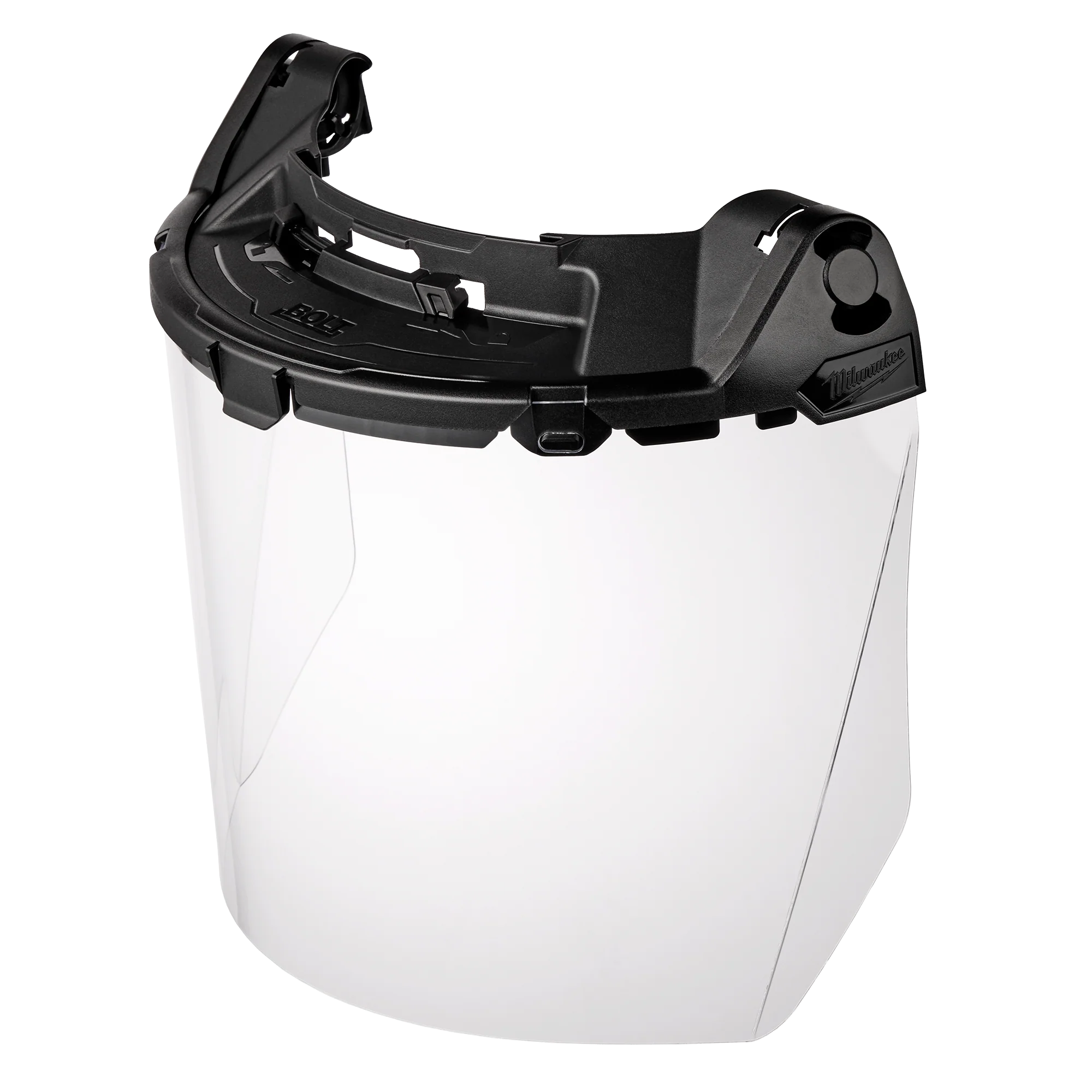 Solid Milwaukee BOLT™ Task Full Face Shield - Clear Uncoated Lens Compatible with Milwaukee® BOLT™ Safety Helmets BOLT™ Hard Hats Premium