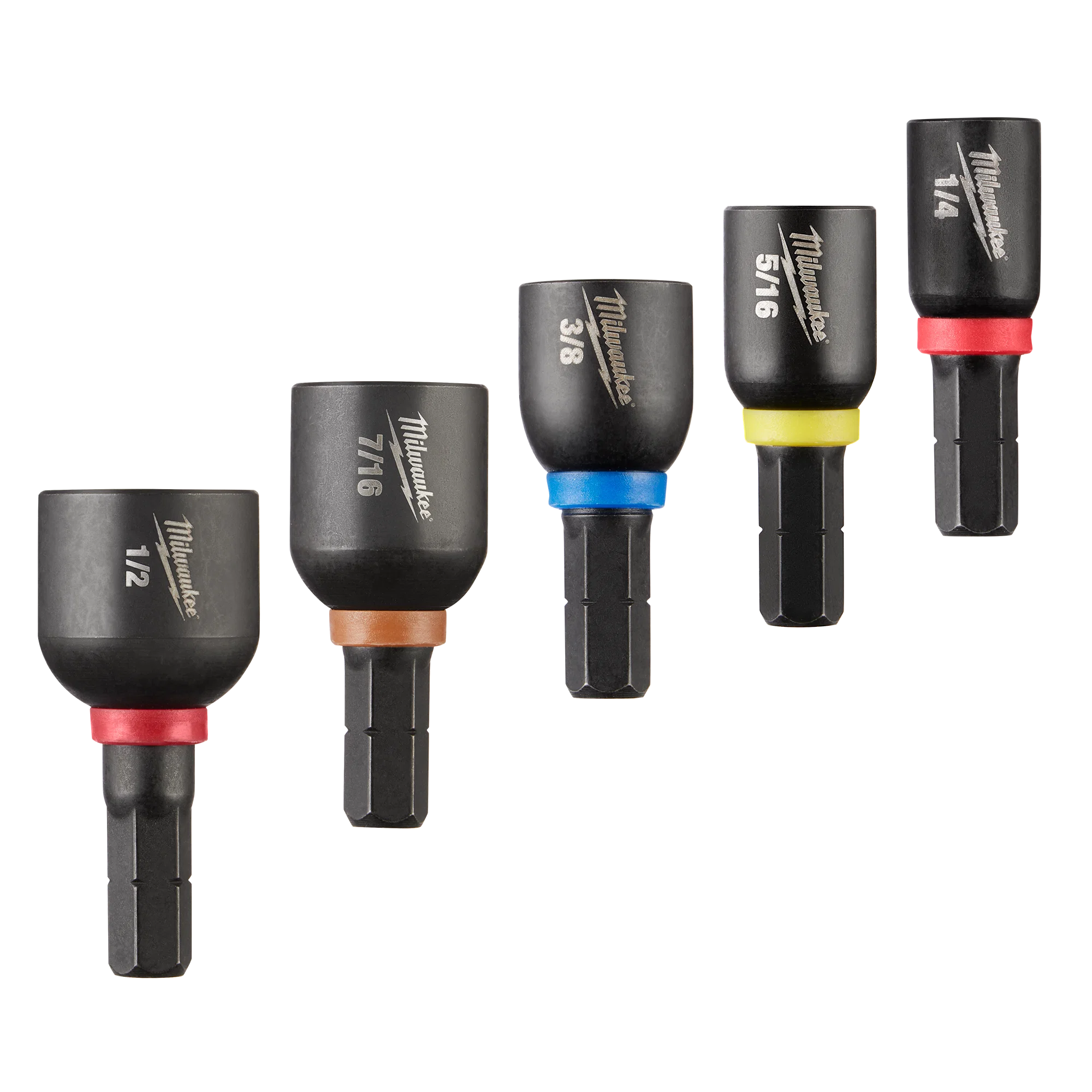 Functional Milwaukee 5PC SHOCKWAVE™ Impact Duty 1 Insert Magnetic Nut Driver Set Quality