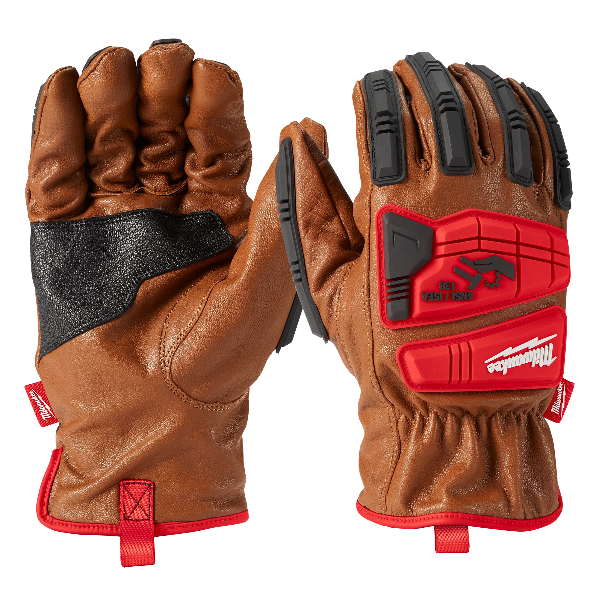 Contemporary Milwaukee XL Impact Cut Level 3 Unisex Goatskin Leather Work Gloves Elegant