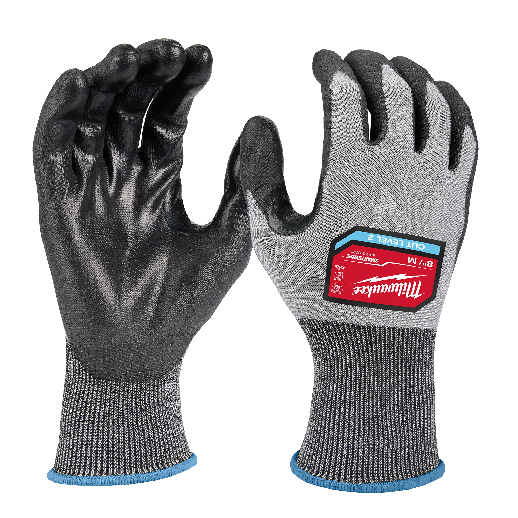 Outstanding Milwaukee Cut Level 2 High Dexterity Polyurethane Dipped Gloves - M Classic