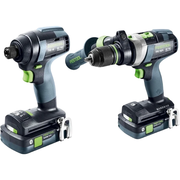 Specialty Festool 577616 TID 18 Impact Driver TPC 18 QUADRIVE Hammer Drill Set Verified