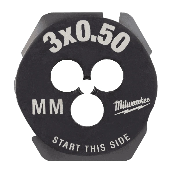 Durable Milwaukee M3-0.50 mm Metric 1 Hex Threading Die Minimalist