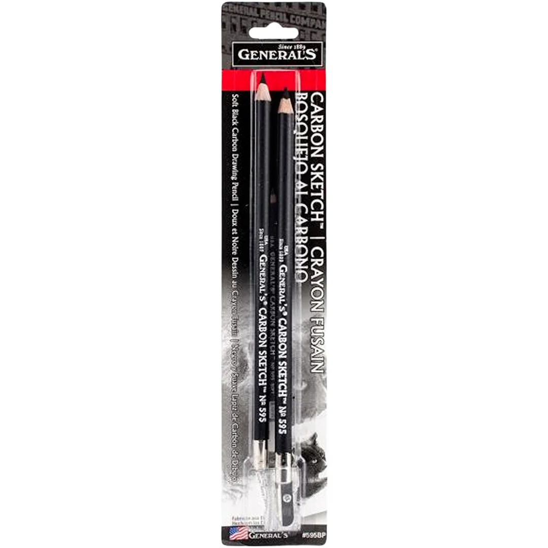 Smooth General's Carbon Sketch Pencils 2 Pk Efficient