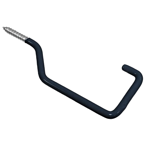 Modern Hillman Rafter Screw Hook- Black Vinyl Coated Stylish