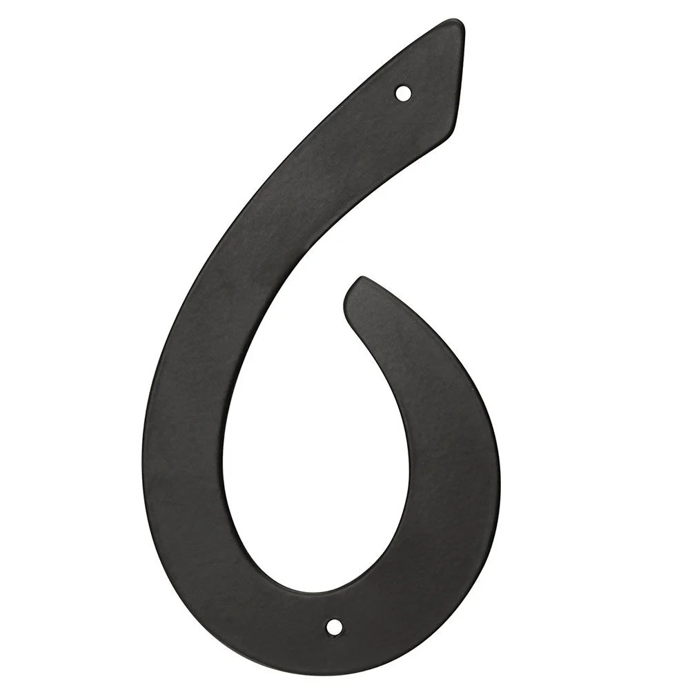 Practical Hillman 4-In. Nail On Aluminum House Number 6 High-Quality