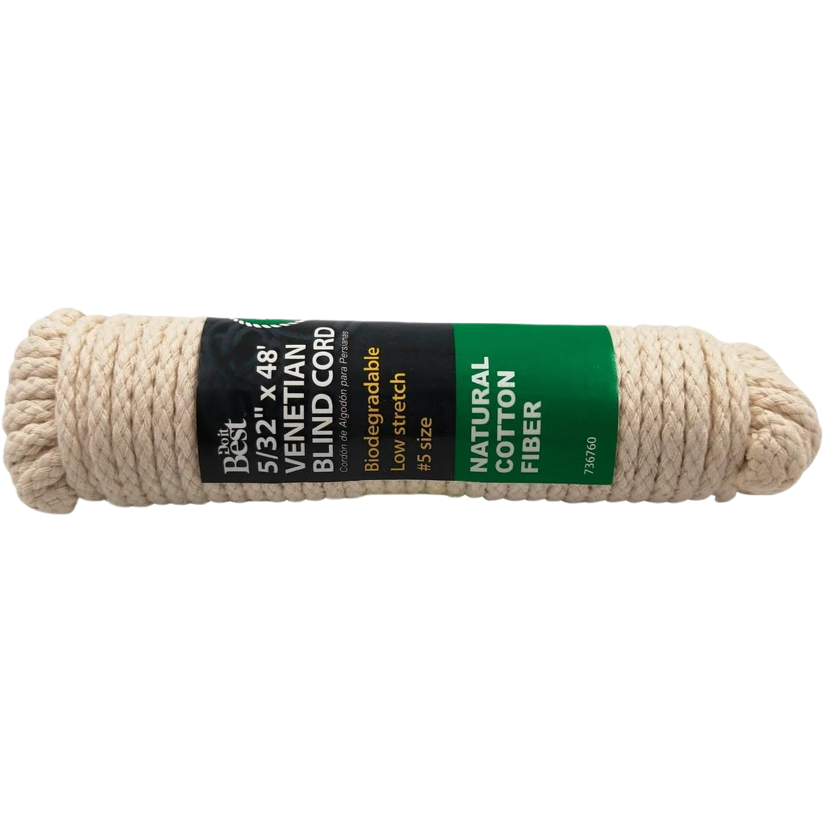 Prestigious Do it Cotton Fiber Venetian Blind Cord 48 Ft. L x 5 32 In. Diameter Premium