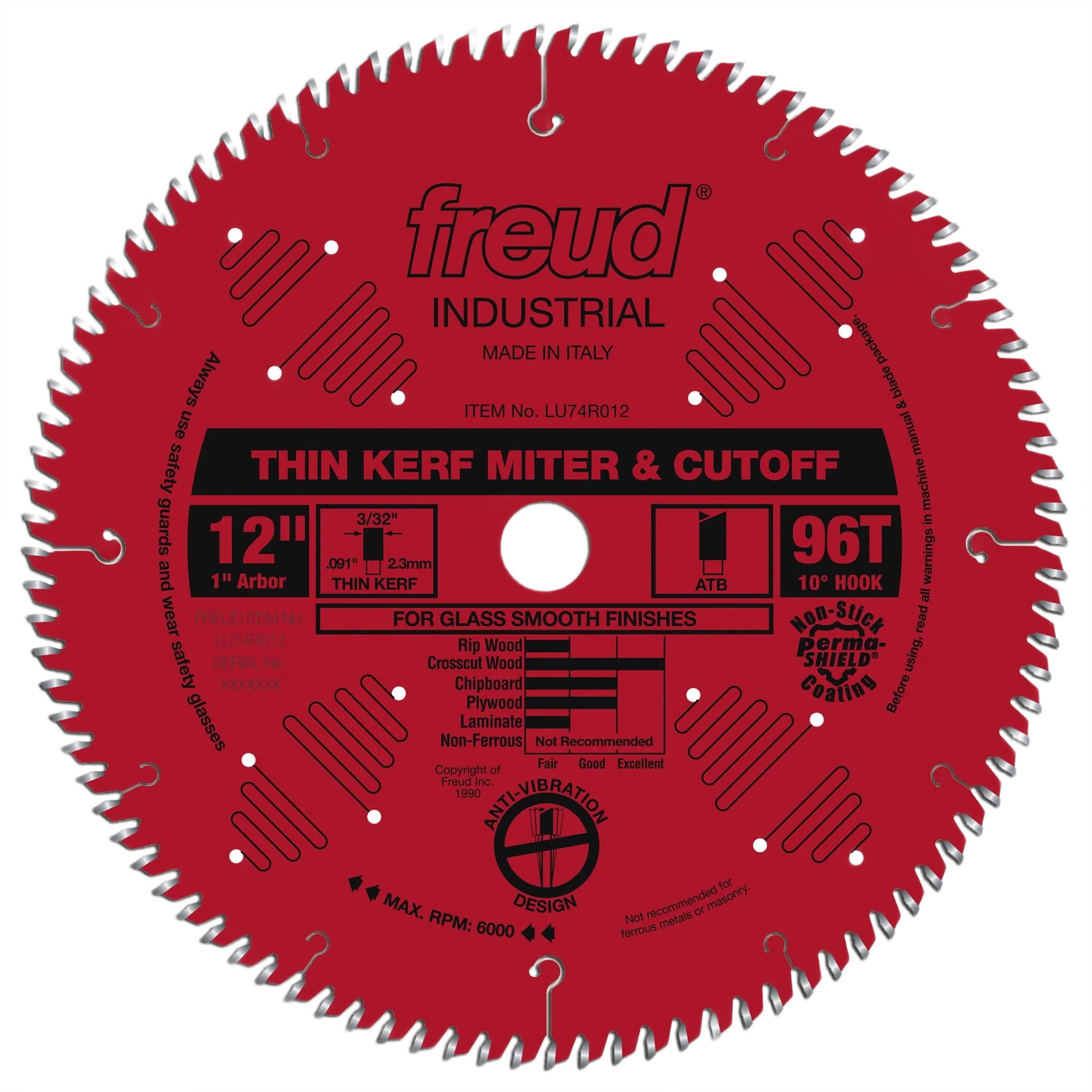 High-End Freud 12 in. x 96 ATBTK Crossc Contemporary