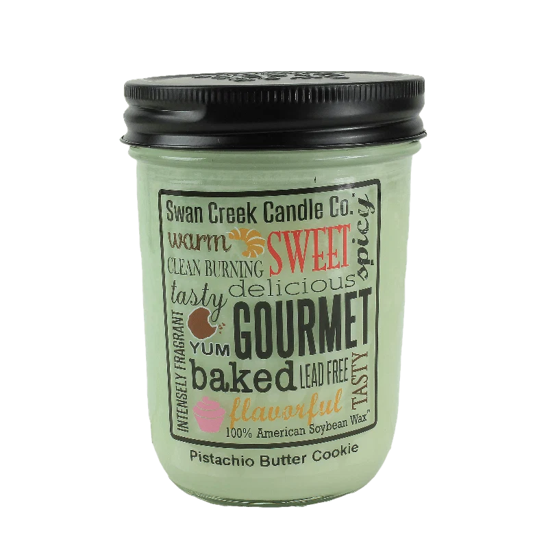 Verified Swan Creek Pistachio Butter Cookie Pantry Jar Candle 12 oz. Recyclable