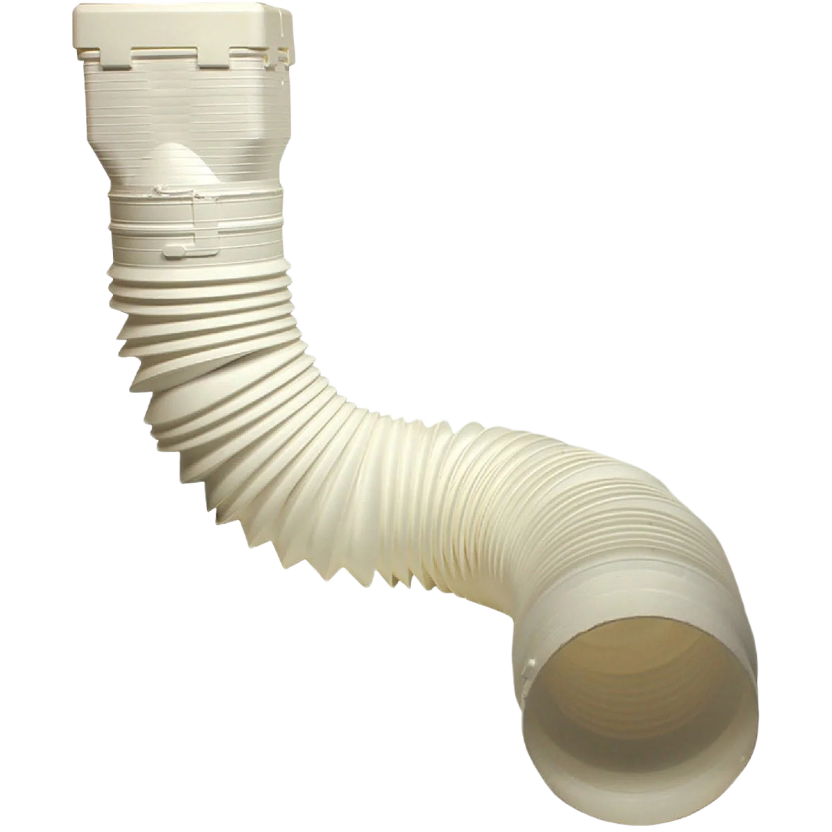 Innovative Spectra Metals 22 in. to 48 in. Ground Downspout Extender White Dependable