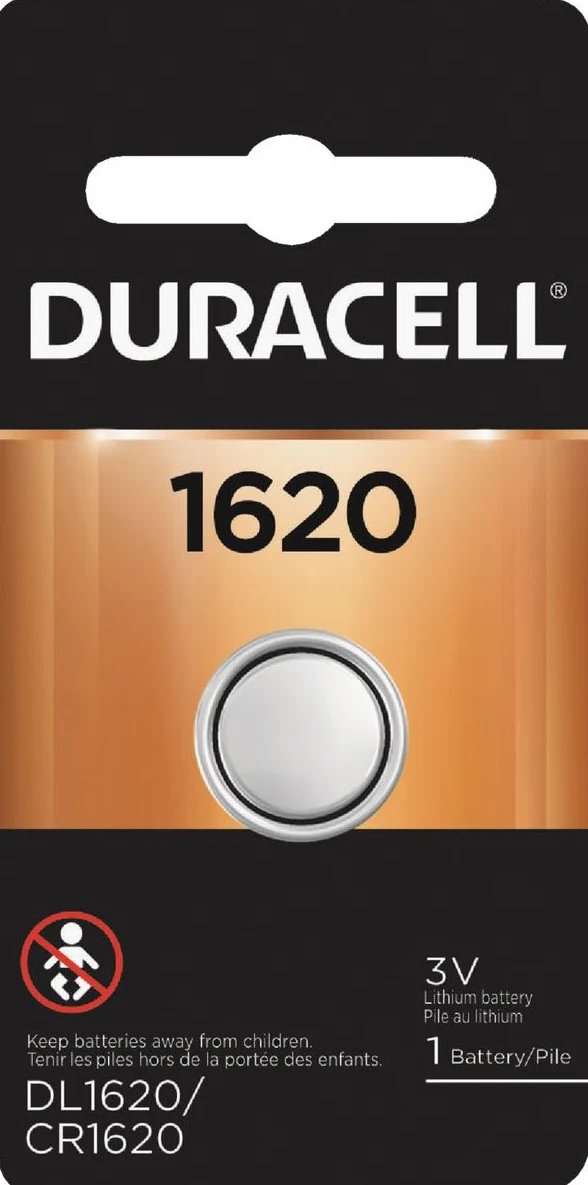 Lightweight Duracell 1620 Lithium Coin Cell Battery Soft