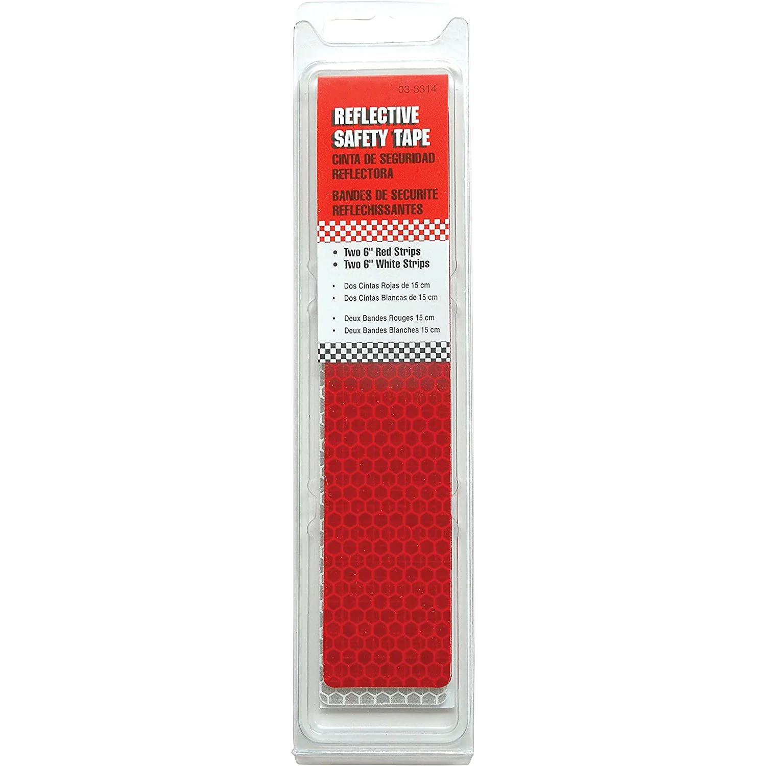 Detailed Hillman Reflective Tape 6 in. Red 6 in. White Versatile