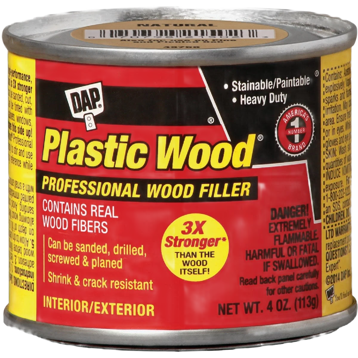 Trusted DAP Plastic Natural Solvent Professional Wood Filler 4 oz. Dependable
