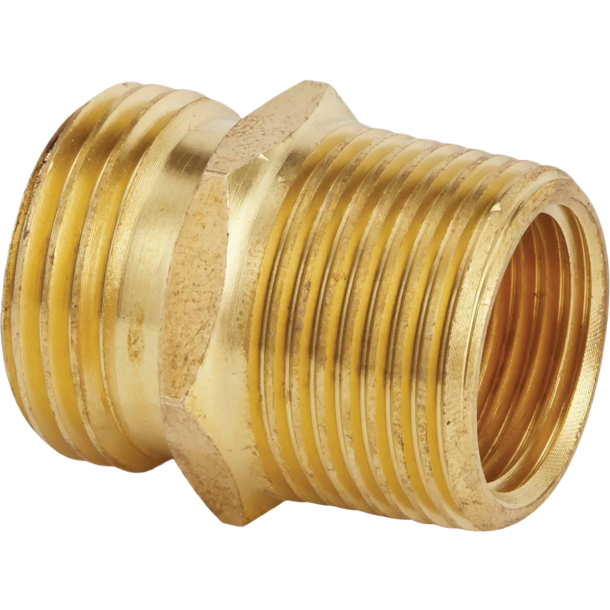 Official Garden 3 4 MNHX x 3 4 MNPT x 1 2 FNPT Brass Non-Swivel Hose Connector Eco-Friendly