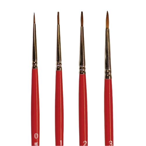 Official Wooster 2 Oil Round Artist Brush -Red Sable Clean