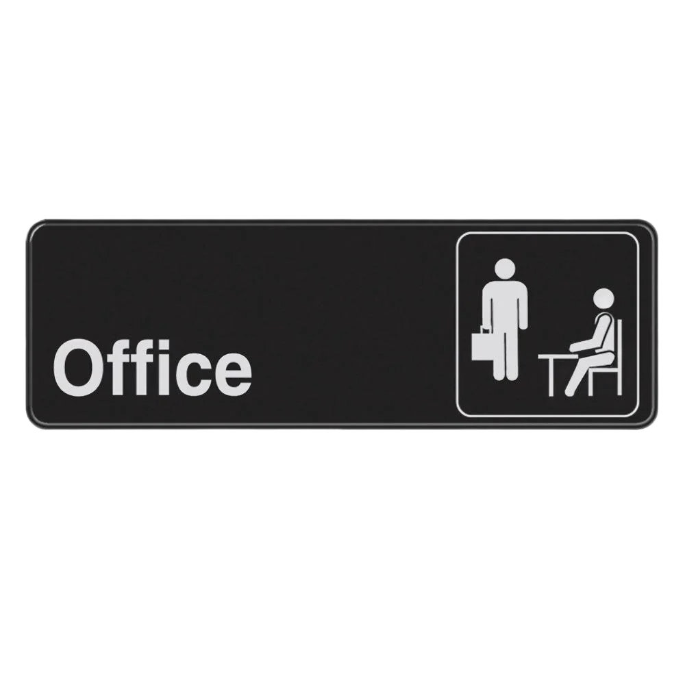 Durable Hillman Office Sign 3 in. x 9 in. Efficient