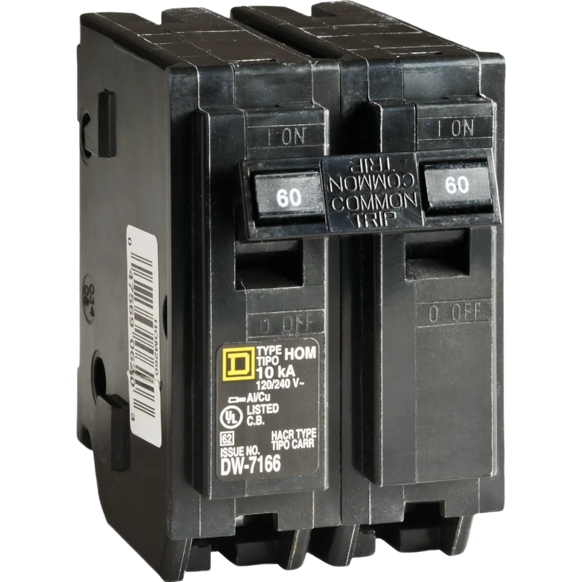 Fine Square D Homeline 60A Double-Pole Circuit Breaker Pure