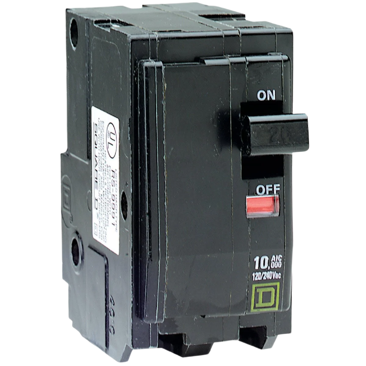 Expertly Made Square D QO 20A Double-Pole Circuit Breaker Healthy