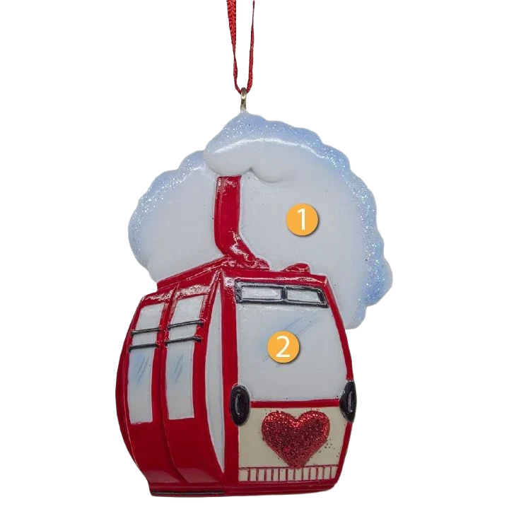 Innovative Kurt S. Adler Personalized Ski Lift Ornament Exclusive