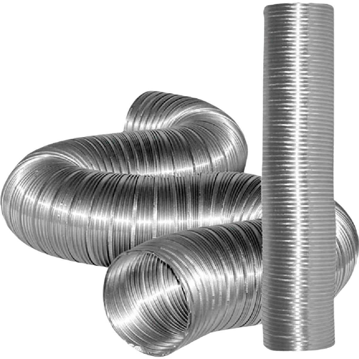 Lightweight Dundas Jafine Aluminum Semi-Rigid Dryer Duct 7 in. x 8 ft. Environmentally Friendly