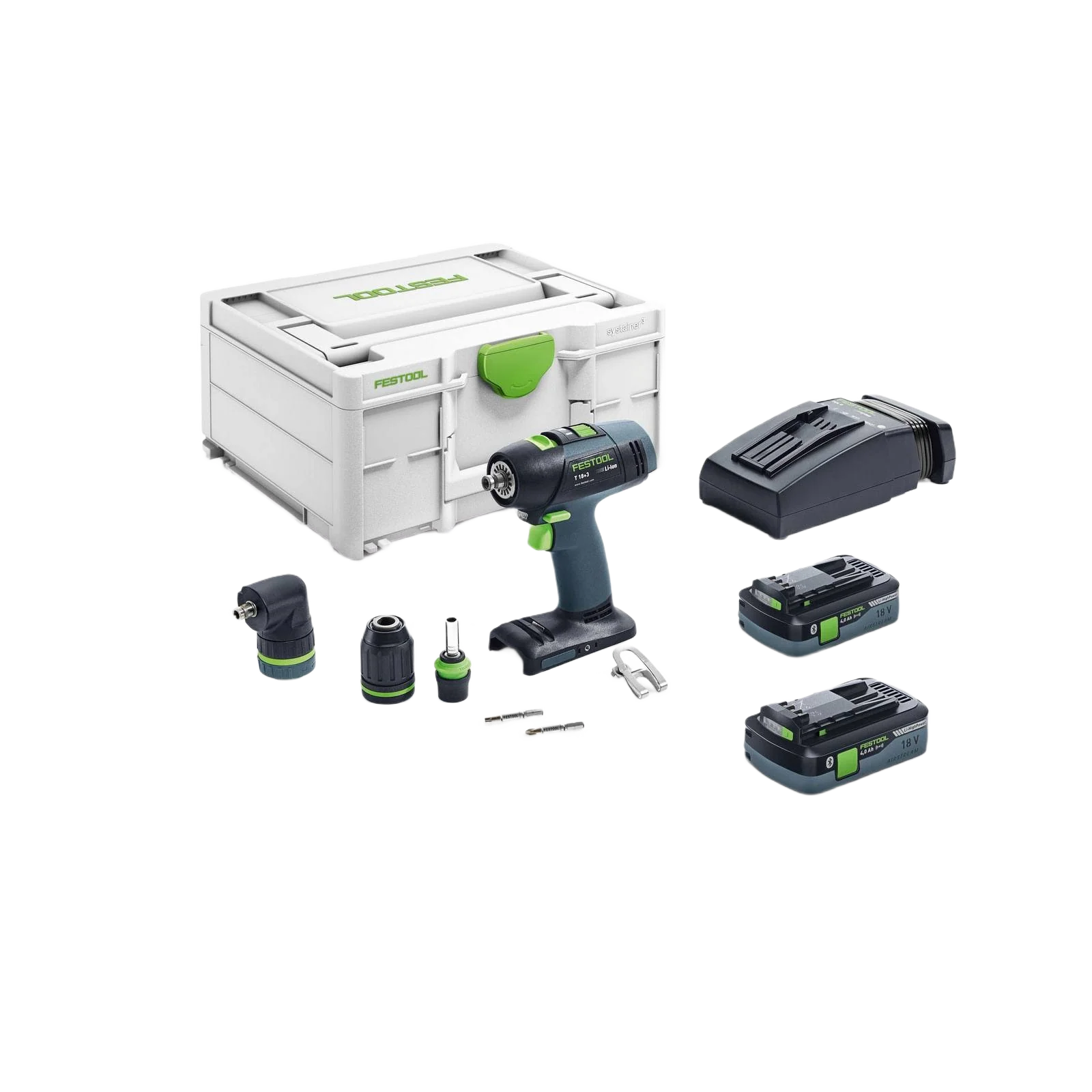 Flexible Festool 577608 T 18 3 Cordless Li-Ion Drill HPC 4.0 I-Plus Soft