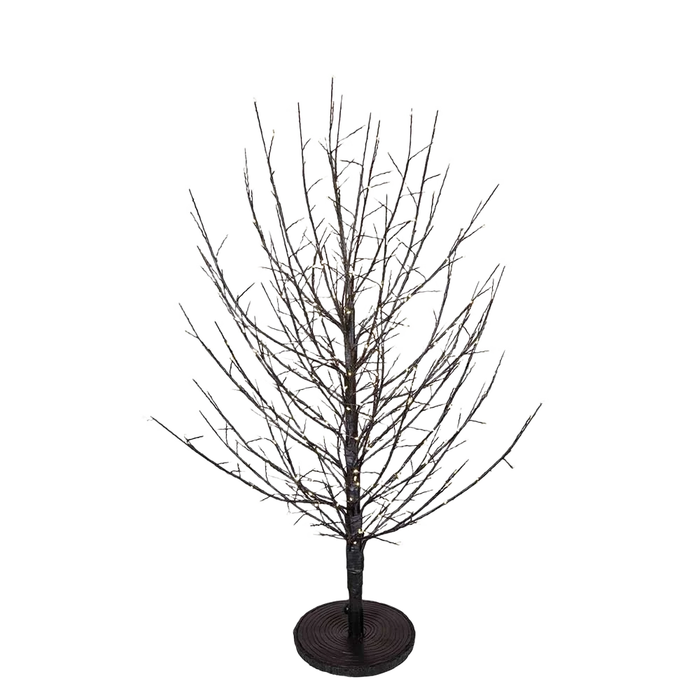 Professional Kurt S. Adler Dark Brown Twig Tree with Warm White Fairy Cluster Lights 3 ft. Effective