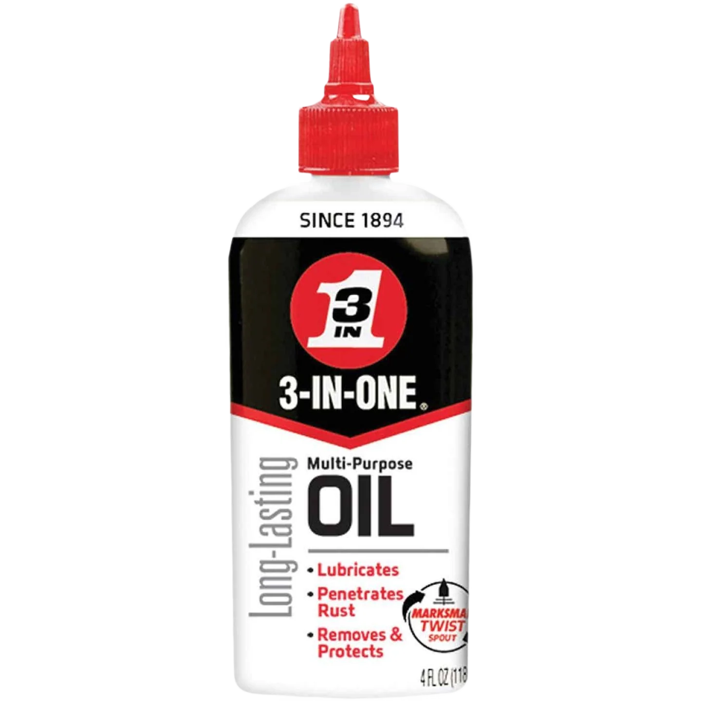 Easy-to-Use 3-IN-ONE Multi-Purpose Oil With Marksman Twist Spout 4 oz. Traditional