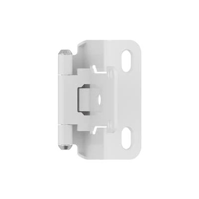 Environmentally Friendly Amerock 1 2 Overlay Self-Closing Partial Wrap White Cabinet Hinge Dependable