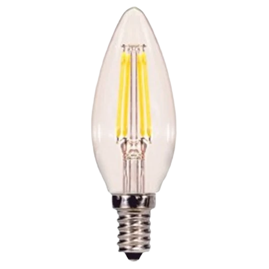 Trendy Satco 4.5 Watt B11 LED Clear Candelabra Base 3-Pack Functional