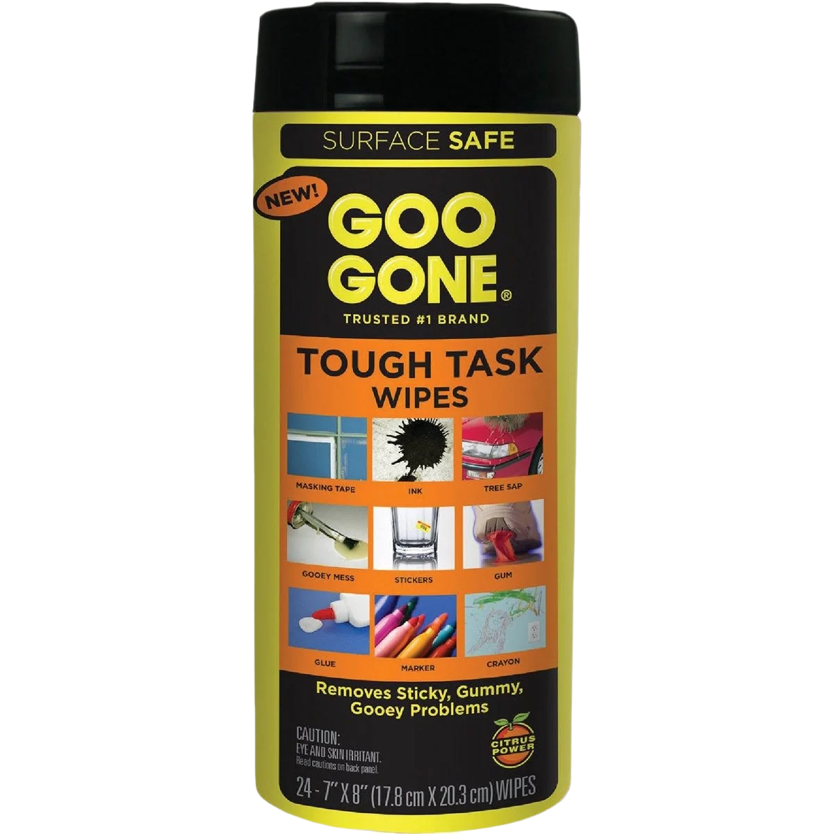 Minimalist Goo Gone Tough Task Citrus Multi-Purpose Wipes 24 Count Authentic