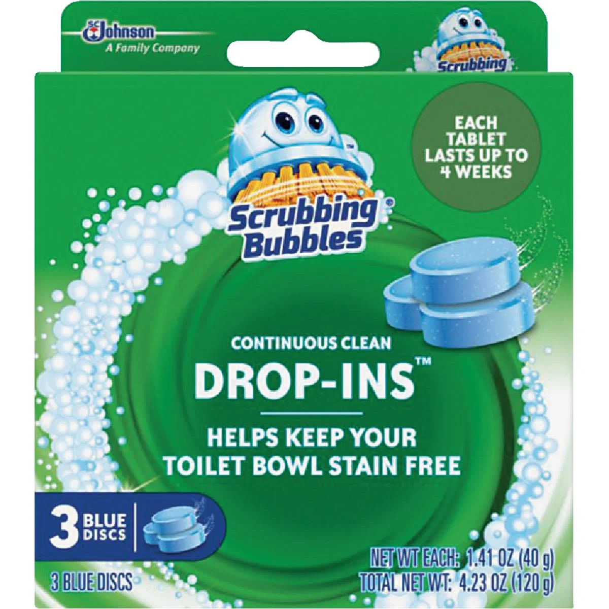 Sustainable Scrubbing Bubbles Continuous Drop-Ins Toilet Bowl Cleaner 3-Pack User-Friendly