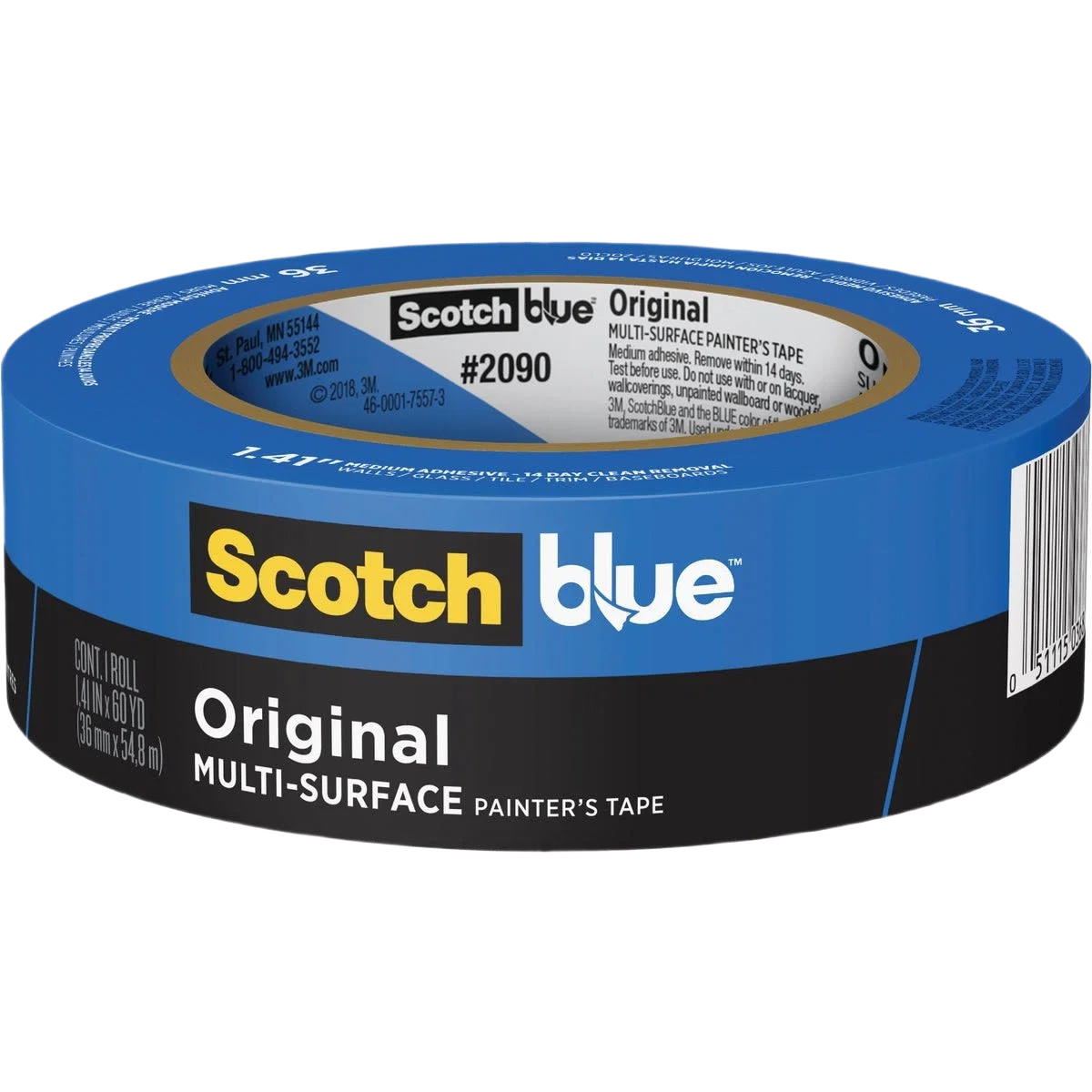 Refined 3M Scotch Blue Painter's Tape 1.41 in. x 60 yd. First-Class