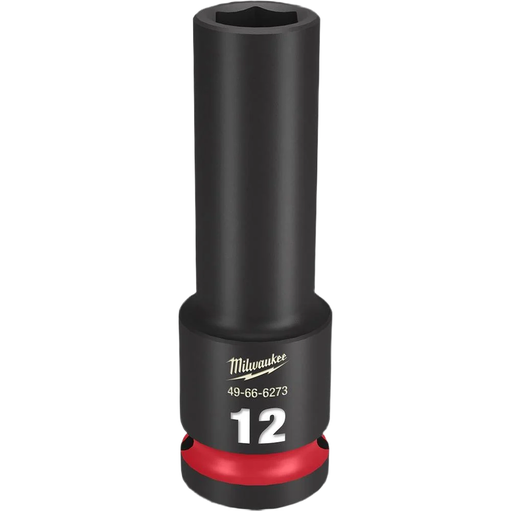 Stylish Milwaukee SHOCKWAVE™ Impact Duty™ 1 2 Drive 12-mm Deep 6 Point Socket High-Grade