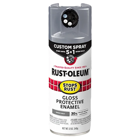 Superior Rust-Oleum Protective Enamel w 5-in-1 Spray Gloss Smoke Gray Breathable