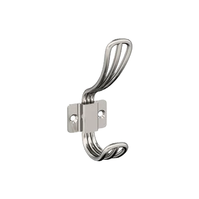 Convenient Amerock Vinland Two Prong Polished Nickel Decorative Wall Hook Optimized