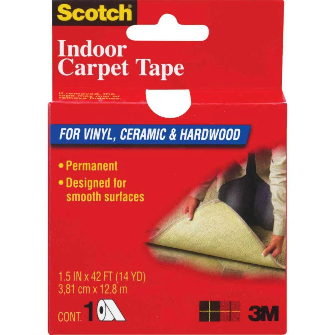 Quality 3M Indoor Carpet Tape 1.5 In x 42 ft. Practical
