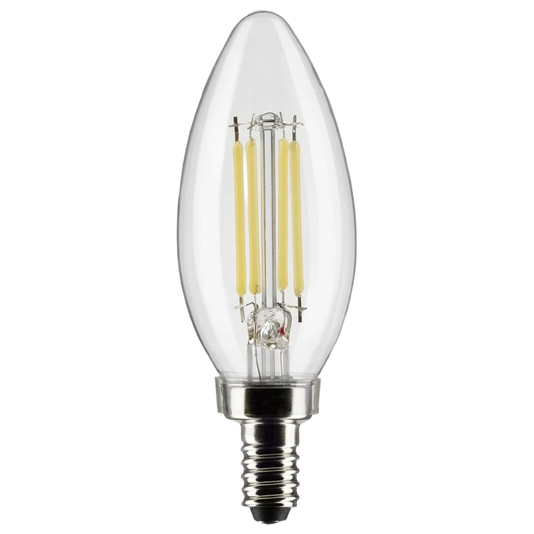 Safe Satco 5.5 Watt Candelabra Base LED Light Bulb Exceptional