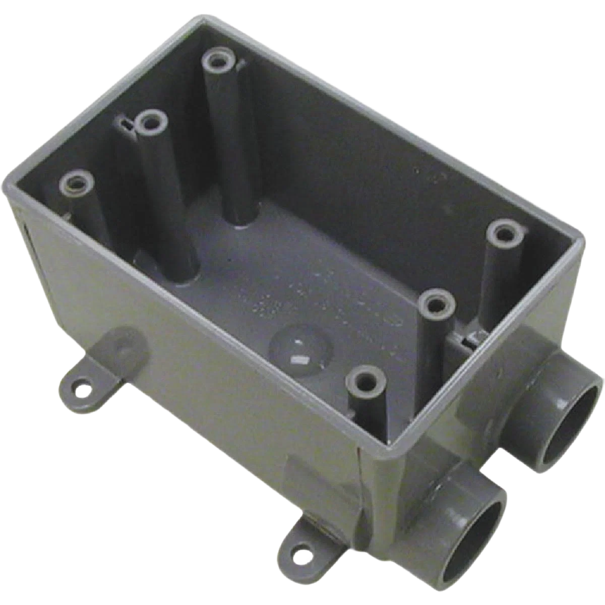 Sustainable Carlon 1-Gang Dark Gray Rectangle Dead-End Termination Wall Box 1 2 In. Outlet High-Quality