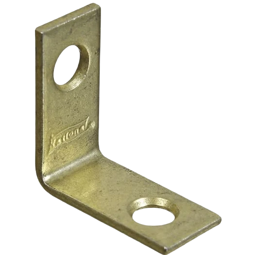 Flexible National Hardware 1 x 1 2 Brass Steel Corner Brace 4-Count Elegant