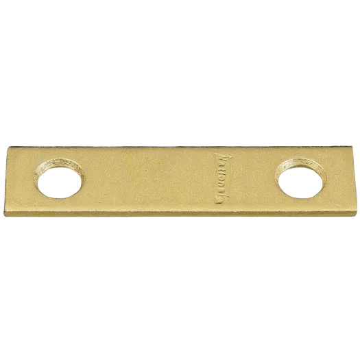 World-Class National Hardware 2 x 1 2 Brass Steel Mending Brace 4-Count Superior