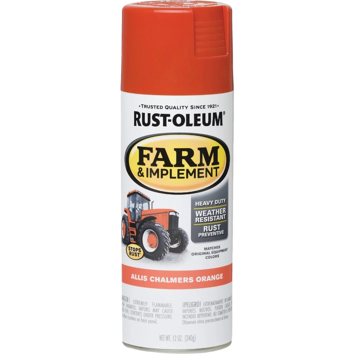 Modern Rust-Oleum Farm Implement Allis Chalmers Orange Spray Paint 12 oz. Superior