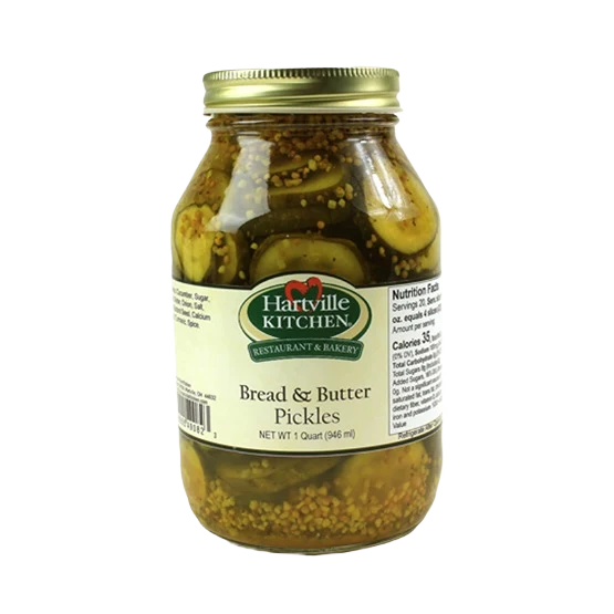 Natural Hartville Kitchen Bread Butter Pickles 32 oz. Powerful
