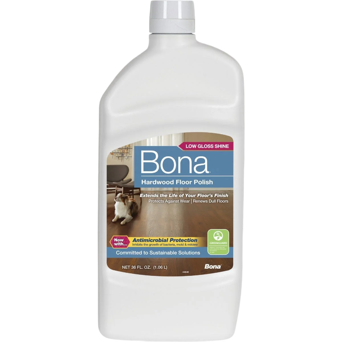World-Class Bona Low Gloss Hardwood Floor Polish 36 oz. Genuine