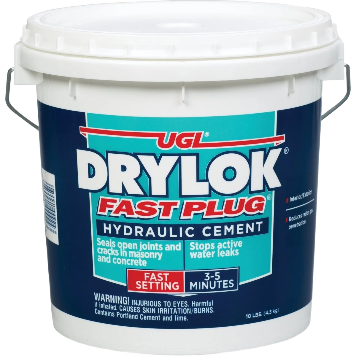 Lightweight Drylok Fast Plug Hydraulic Cement 10 lb. Pail Contemporary