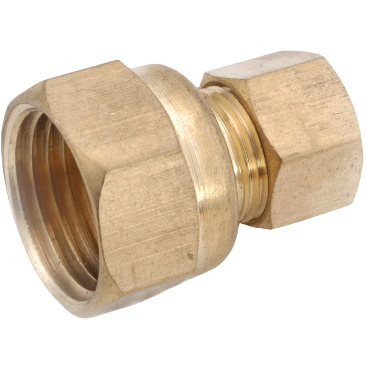 Reusable Anderson Metals Brass Union Compression Adapter 3 8 In. x 1 4 In. Authentic